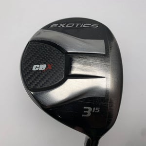 Tour Edge Exotics CBX 3 Fairway 15* Paderson Kinetix KG65-F20 Senior Graphite RH