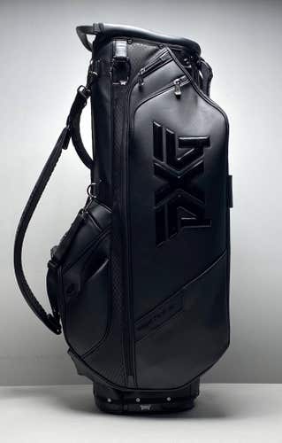 PXG Darkness Hybrid Stand Bag Black 6-Way Divide Single Strap Golf Bag