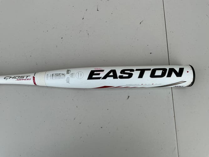 White Easton Ghost Advanced Composite Bat (-10) 21 oz 31" (Used)