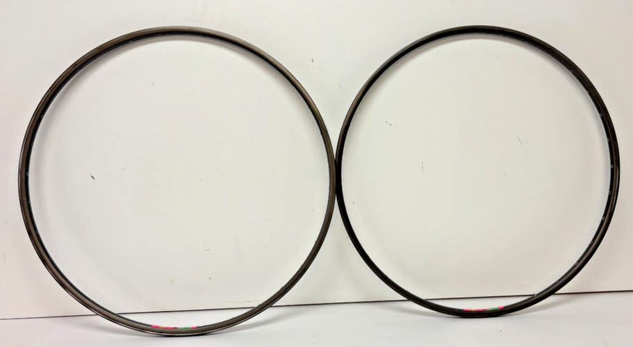 (2) RARE Vintage Araya CTL-385 32-Hole Gray Aluminum 700C Road Bike Rims GREAT