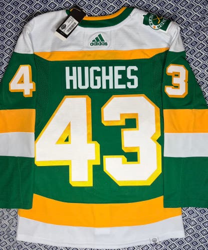 Quinn Hughes Minnesota Wild Adidas Prime Green 3rd Jersey + TRIA Size: 42