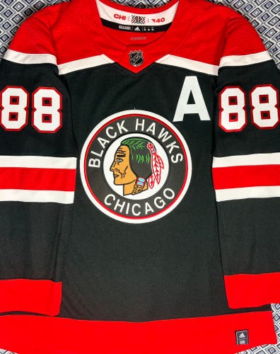 Patrick Kane Chicago Blackhawks Adidas Reverse Retro 1.0 Jersey Size: 52 + A