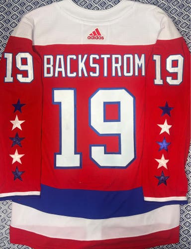 Nicklas Backstrom Washington Capitals Adidas Climalite 3rd Jersey Size: 46 + A