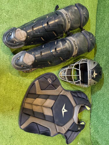 Navy Blue Used All Star System 7 Axis Catcher's Set