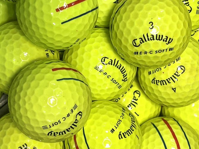 15 Premium AAA Yellow Callaway ERC-Soft Used Golf Balls