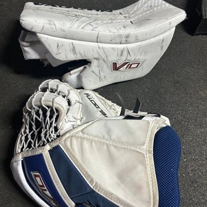 Vaughn Velocity V10 Regular Goalie Blocker and Glove set FREE Shipping USA