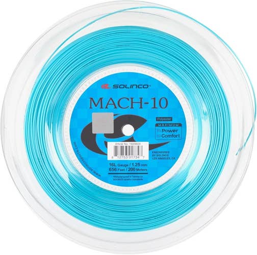Solinco Mach-10 Tennis String Reel, 200m/656ft