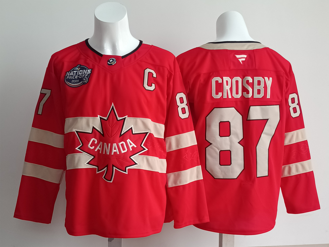 Sidney Crosby Team Canada New Mens Jersey Nations Penguins #87 Jersey Size 52