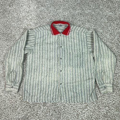 Vintage 5 Brother Shirt Mens Medium Geometric Long Sleeve Flannel Sanforized Top