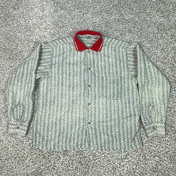 Vintage 5 Brother Shirt Mens Medium Geometric Long Sleeve Flannel Sanforized Top