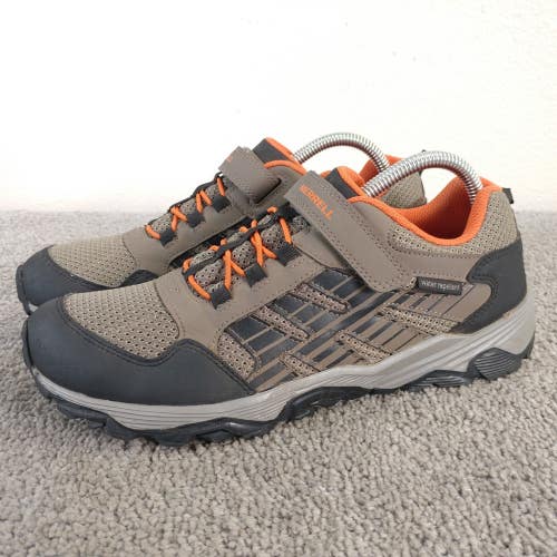 Merrell Moab Voyager Low Boys Size 7 Hiking Shoes Brown Sneaker Water Repellent