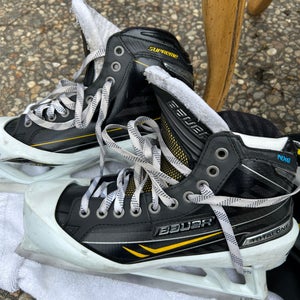 2020 Bauer TotalOne NXG Hockey Goalie Skates Regular Width Pro Stock 10.5 (Used)
