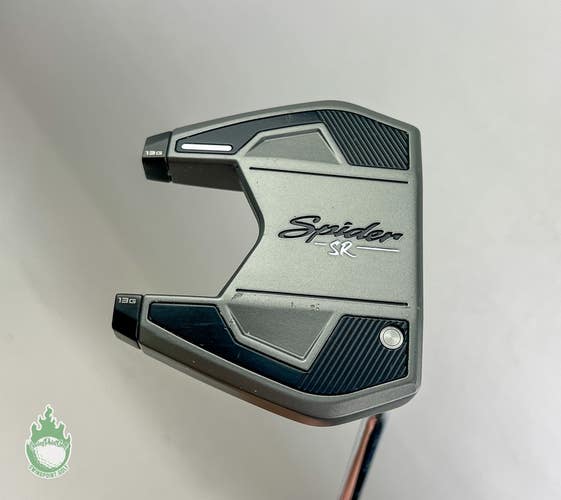 Used RH TaylorMade Spider SR Platinum/White 35" Putter Steel Golf Club