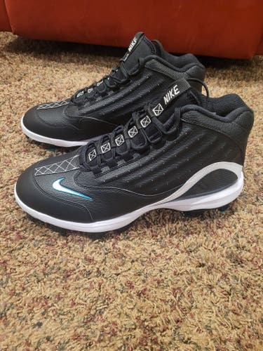 Black Men's Size M 10.0 (W 11.0) Nike Molded Cleats (New)