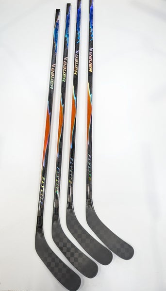 (4-Pack) New Orange + Blue Senior LH Bauer Hyperlite2, wrapped as a Vapor Flylite, 77 Flex, P90TM