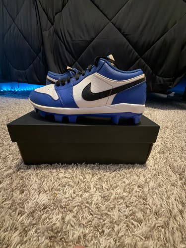 Blue Men's Size M 8.5 (W 9.5) Adult Air Jordan Molded Cleats Cleats (Used)