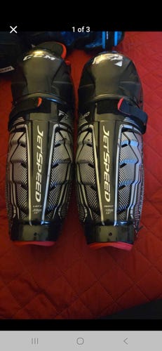 Intermediate CCM JetSpeed FT350 13" Shin Pads Pro Stock