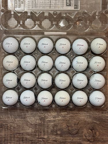 24 Titleist Pro V1x Golf Balls - 5A MINT CONDITION