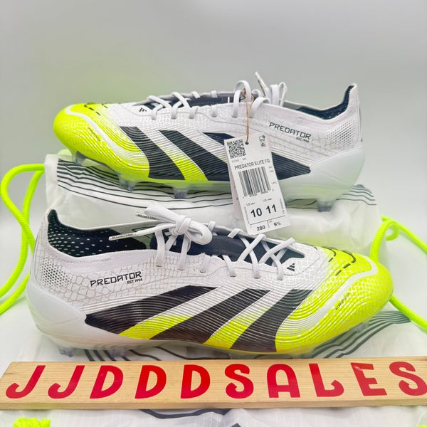 Adidas Predator Elite FG Soccer Cleats JI1082 White Lucid Lemon Men’s Sz 10 NWT
New Without Box