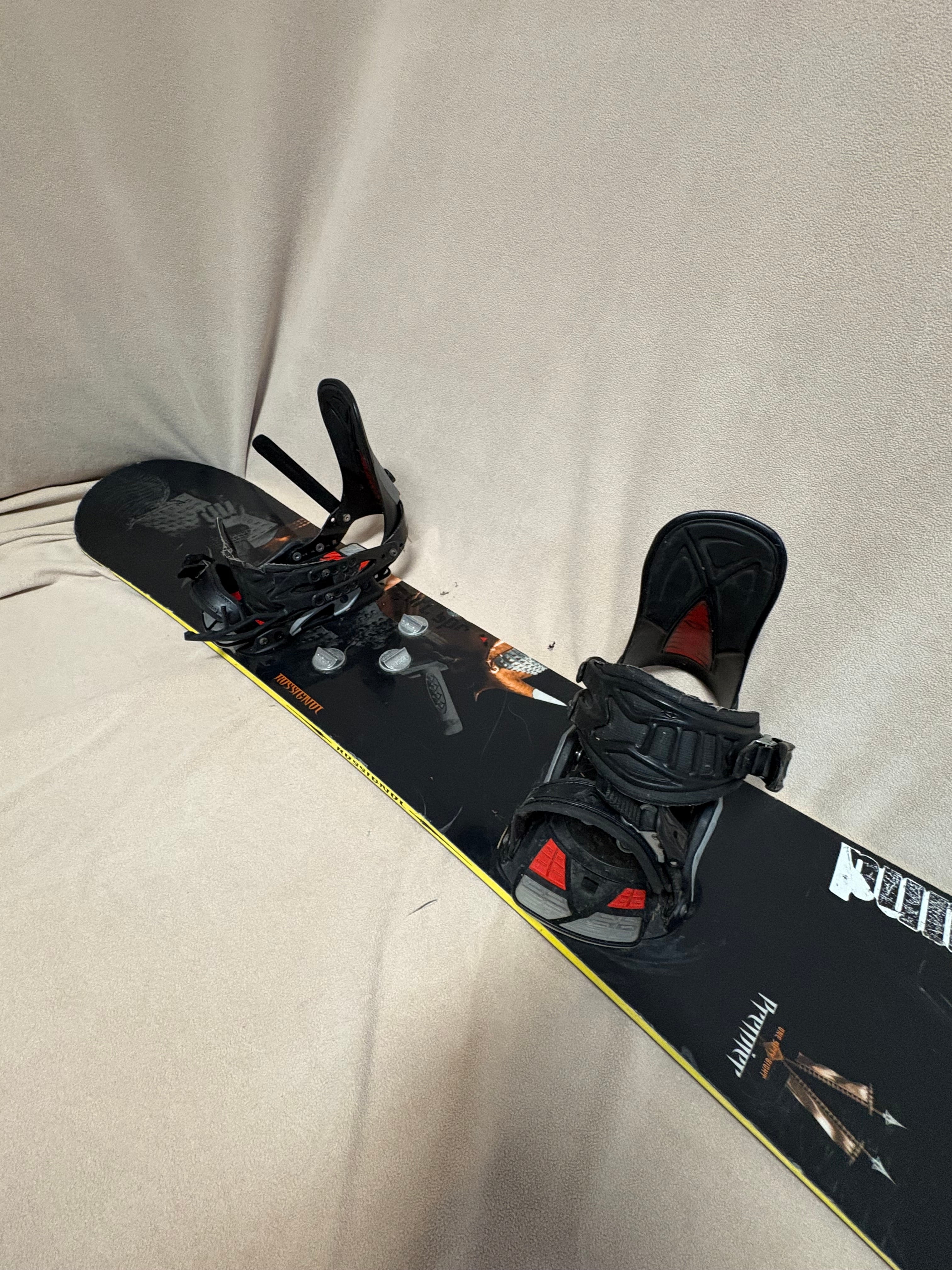 Men's Burton TWC Snowboard All Mountain With Bindings Medium Flex