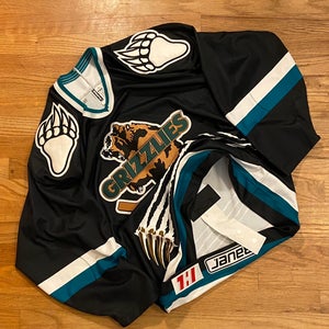 Vintage Denver/Utah Grizzlies IHL Authentic Bauer Pro Hockey Jersey