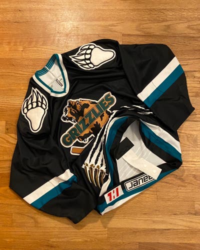 Vintage Denver/Utah Grizzlies IHL Authentic Bauer Pro Hockey Jersey