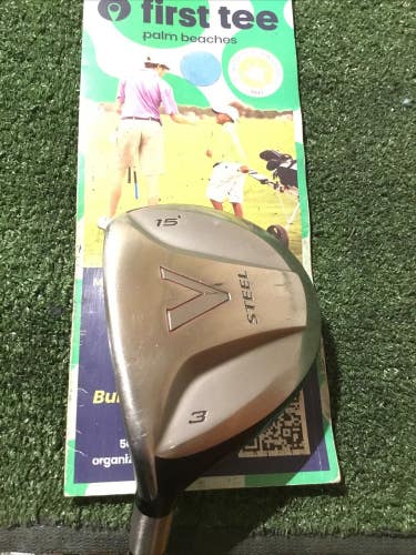 Taylormade Left Handed V Steel 15* 3 Wood Stiff Dynamic Gold Lite Steel (42.5)