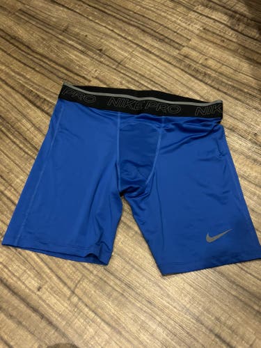 Nike Pro Dri Fit Compression Shorts Adult XL Blue