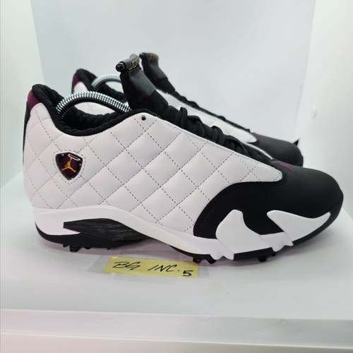 Air Jordan 14 Retro Golf NRG Bordeaux Men's Size 8.5 / White / Black IB1828-100