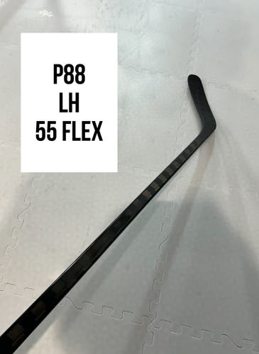 Intermediate(1x)Left P88 55 flex 63” ProBlackStock™ Unbranded Blackouts Pro Stock Hockey Sticks