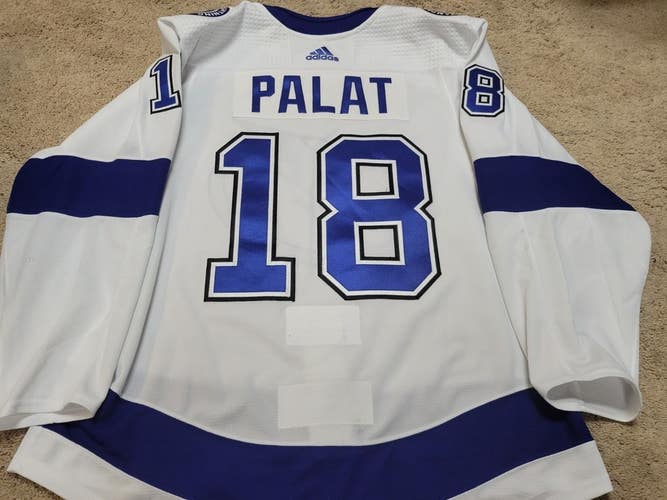 ONDREJ PALAT 20'21 Stanley Cup Finals Lightning Photomatched Game Worn Jersey