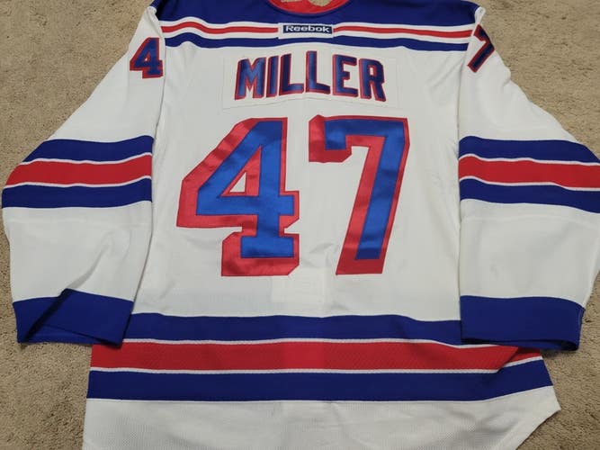 JT MILLER 12'13 ROOKIE 1st Game New York Rangers Photomatched Game Worn Jersey