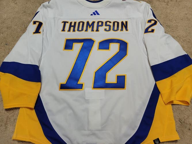 TAGE THOMPSON 22'23 Buffalo Sabres Reverse Retro Photomatched Game Worn Jersey