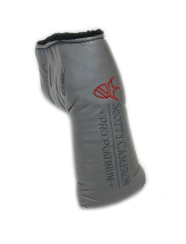 Titleist Scotty Cameron Pro Platinum Grey Blade Putter Headcover - Red Fill