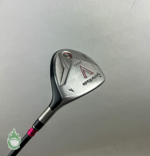 Used TaylorMade V-Steel Fairway 7 Wood 21* Reax Regular Flex Graphite Golf Club