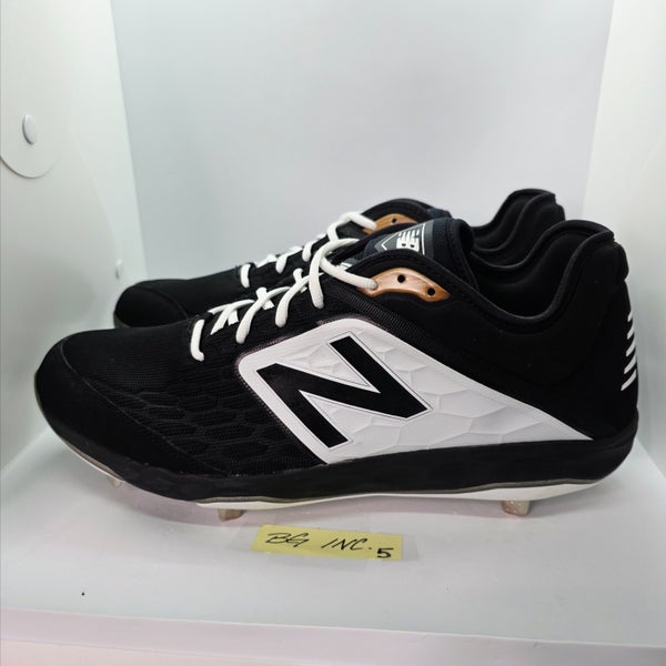 New Balance L3000BK4 Metal Baseball Cleats Black / White Men's Size 17 NEW