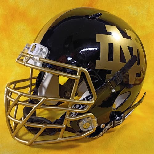 Notre Dame Fighting Irish Super custom fullsize Riddell Speed football helmet XL black
