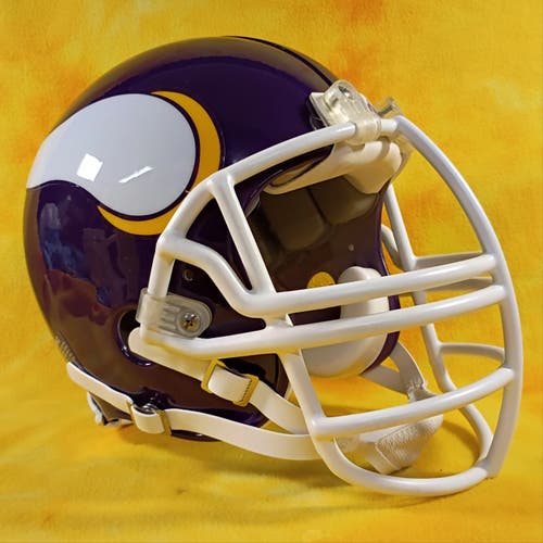 Throwback Minnesota Vikings custom fullsize Riddell VSR4 football helmet yth lg