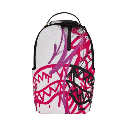 Sprayground Graff Mayhem Rmx Backpack Unisex Pink Purple Shoulder Strap SPR239