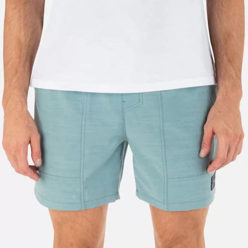 Hurley Phantom Naturals Baja Volley Walkshorts Men's XL Blue Drawstring DSGL324