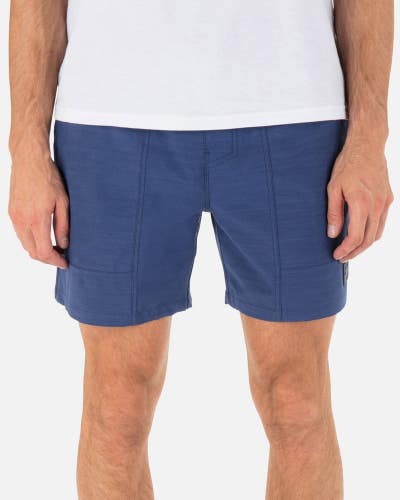 Hurley Phantom Naturals Baja Volley Walkshorts Men's XL Blue Drawstring DSGL406