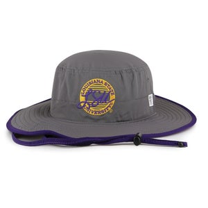 The Game LSU Tigers Boonie Hat Unisex Dark Gray Chin Strap NCAA Licensed DSGL288