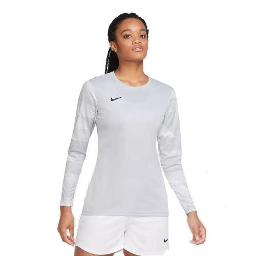Nike Park IV Soccer Goalkeeper Jersey Women's Gray Dri-FIT Activewear DSGL315