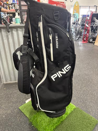 Used Ping HOOFER 14 Mens Stand Bag Black 11337-S000481839