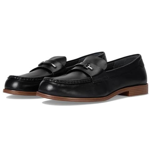 Franco Sarto Riley J3132L1001 Loafer Women's US 10 Black Slip On Shoes RHS7849