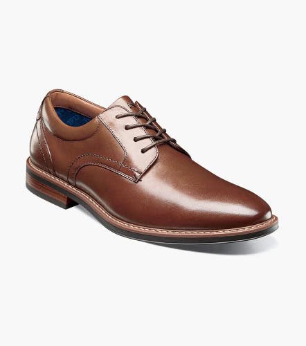 Nunn Bush Centro 84982-221 Oxford Men's 8.5 Brown Plain Toe Dress Shoes RHS7833
