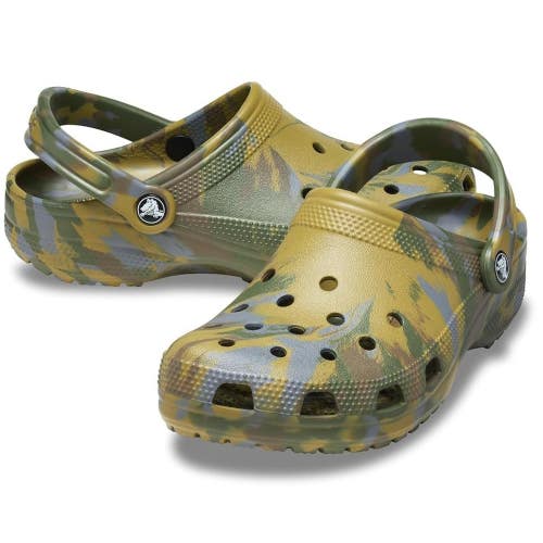 Crocs Classic Marbled 206867-3UC Clog Men's US 2 Multicolor Comfort Shoes KFC738