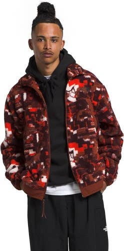 The North Face Campshire NF0A84HY Mens Fiery Red Fleece Jacket Size Small SGN396
