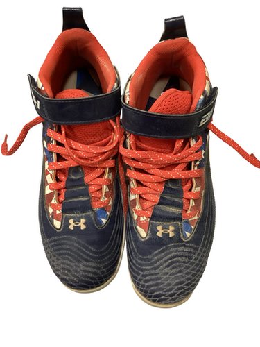Used Under Armour HARPER 7 BB/SB Cleats Navy Blue Junior 05.5 11613-S000179130