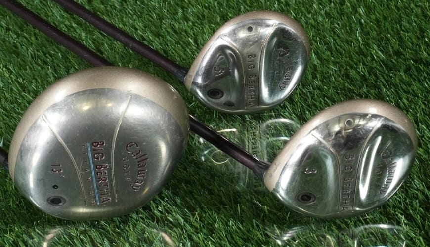 Callaway Big Bertha 1,3,5 Woods Set 55w Women's / Gems 55 Ladies Graphite RH